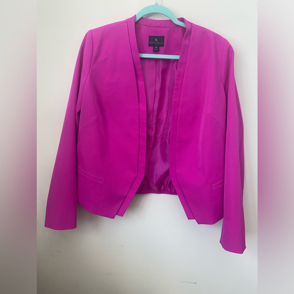 Worthington Blazer Hot Pink 12